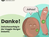 Zwischenerfolg beim Veggie-Burger-Verbot: Entscheidung verschoben