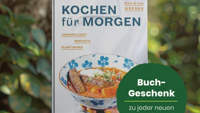© vegan.at Aktion: Kochbuch für neue Unterstützer:innen